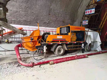 Guangxi Chongzuo High-speed Tunnel Project leased 3 tunnel vehicle-mounted pumps from our company