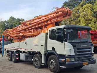 Used zoomlion cifa scania 52m beton pomp truck mounted concrete boom pump truck