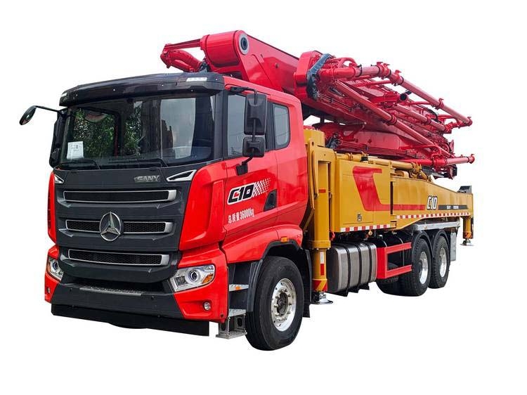 2022 model sany 49m used diesel engine concrete boom pump truck for sale