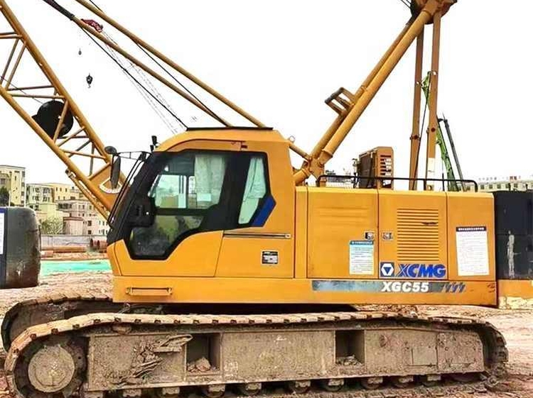 XCMG official XGC55 crawler crane 55 ton used telescopic boom mini crane crawler for sale