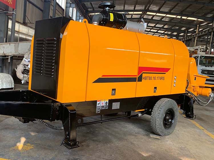 Cheap Small Mini Diesel Trailer Stationary Mobile China Concrete Pumps