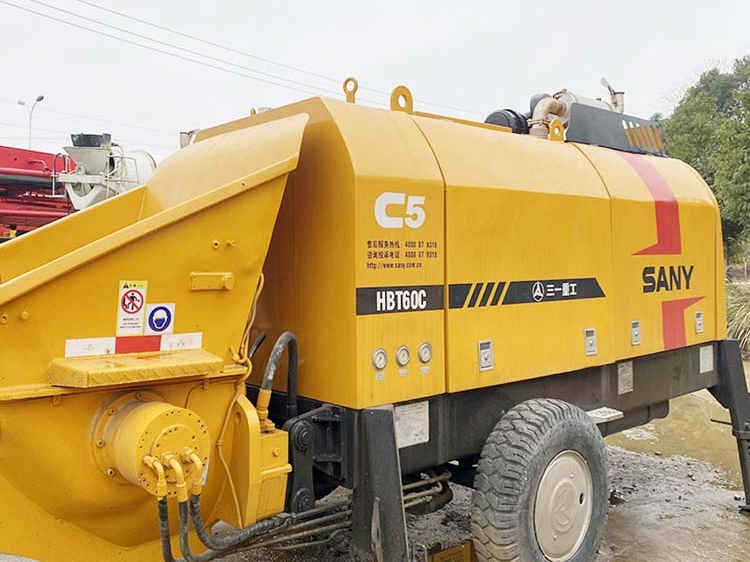 Best Service Used Second Hand Sany Trailer Stationary Concrete Pump for sale