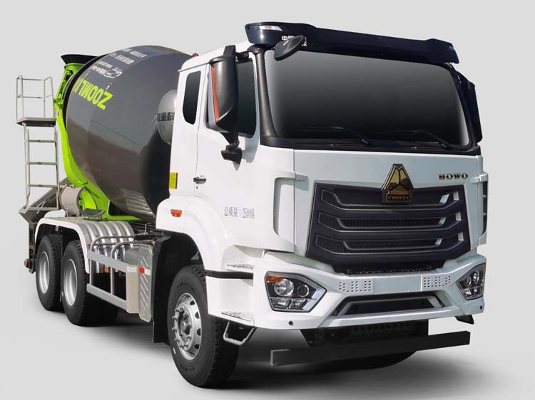 China used second hand industrial diesel engine small 6m3 Zoomlion howo concrete cement mixer truck