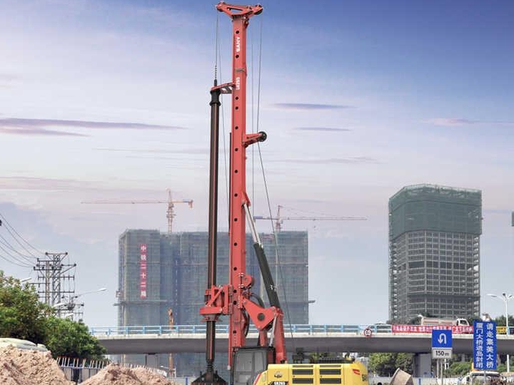 High Reliability SANY Rotary Drilling Rig SR180M Drilling Rig Machine For Excavator Drilling Rig