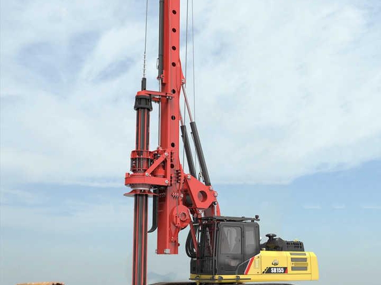 SANY 150KN Torque Drilling Machine Sr155c SR185-C10 SR215-C10 Rotary Drilling Rig