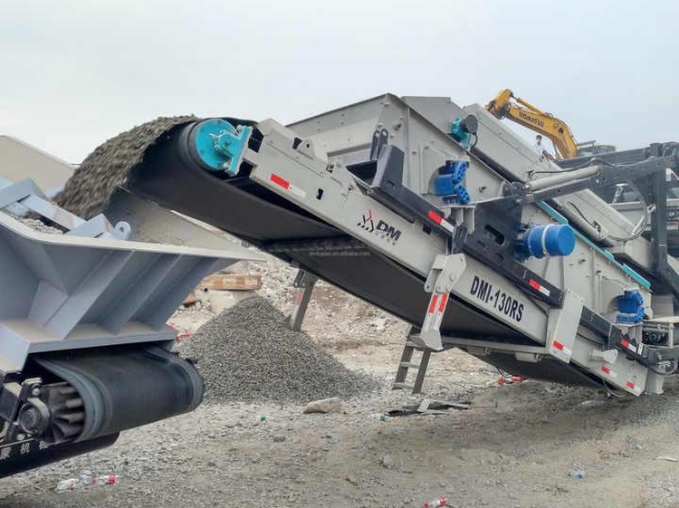 Shanghai Dongmeng tracked mobile mining crusher 40t/h 100t/h 300t/h quarry stone crushing production construction line plant