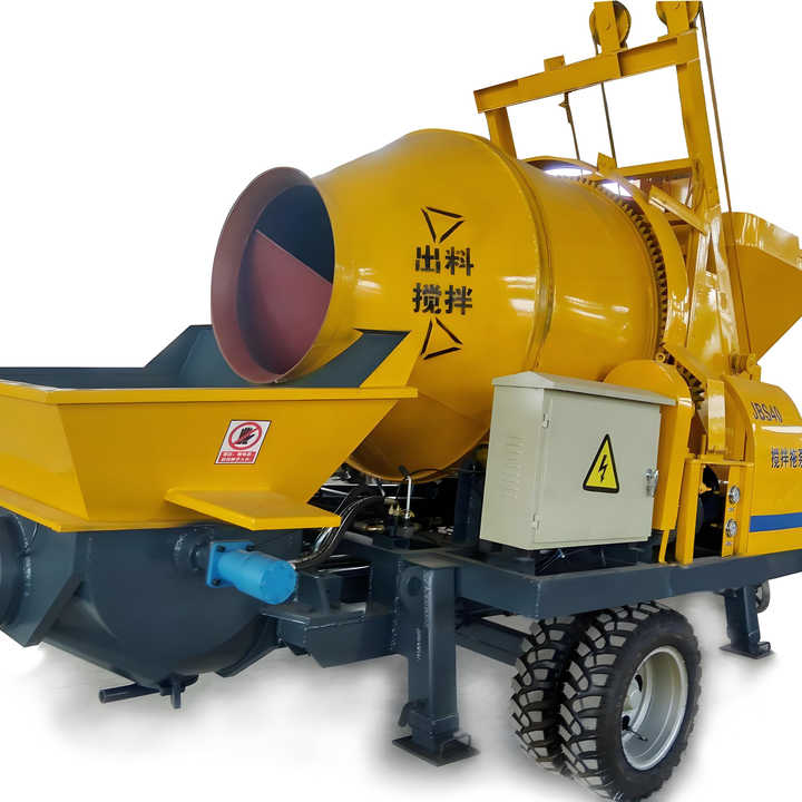 Concrete Mixer Pump and Nigeria Concrete Mixer with Hydraulic Hopper Concrete Mixer Pump Electric Provided Cement Pump 3200