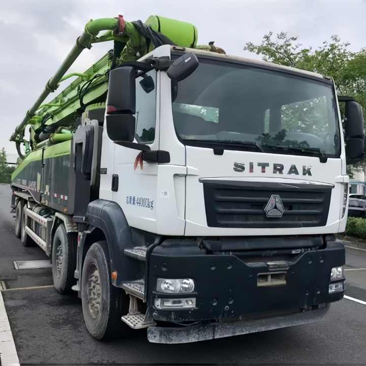 Reasonable Price Used 63m Concrete Boom SITRAK Chassis Hydraulic Concrete Pump Truck ZLJ5440THBKF 63X-7RZ for Sale